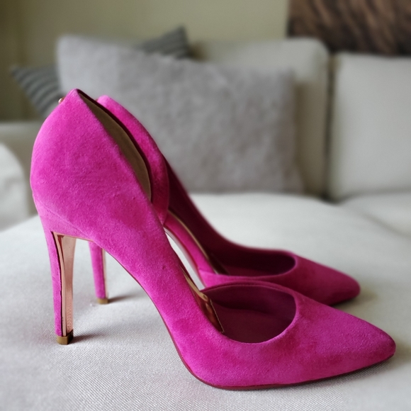 Ted Baker London Shoes - TED BAKER Meshi Half d'Orsay Pump Fuchsia